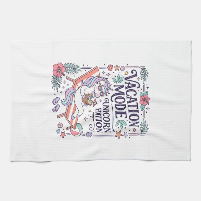 Linge De Cuisine Mode Vacances Licorne Édition Licorne Application  (Horizontal)