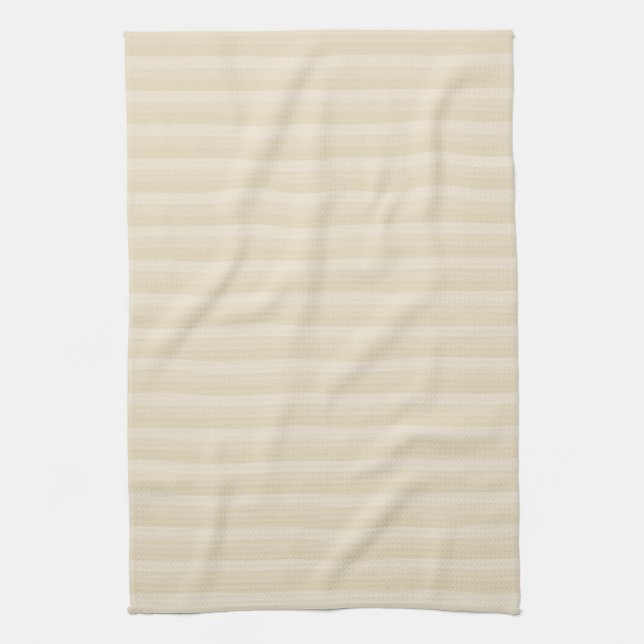 Linge De Cuisine Modèle bronzage beige de rayure de couleur (Vertical)