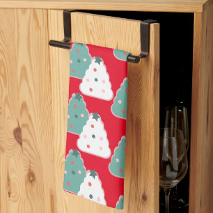 Linge De Cuisine Modèle de biscuits de la pâtisserie de l'arbre de