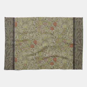 Linge De Cuisine Modèle de branche de saule et de lis doré de Willi