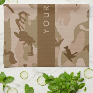 Linge De Cuisine Modèle de camouflage du désert, Votre nom, Personn