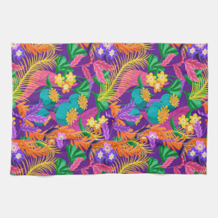 Linge De Cuisine Modèle floral exotique coloré-23148