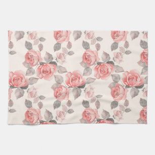 Linge De Cuisine Modèle floral romantique 8