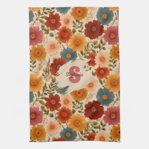 Linge De Cuisine Modèle floral vintage
