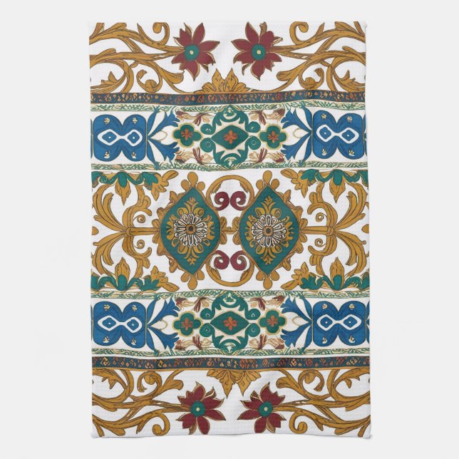 Linge De Cuisine Modern designed inspired Serbian ethnic seamless 4 (Vertical)