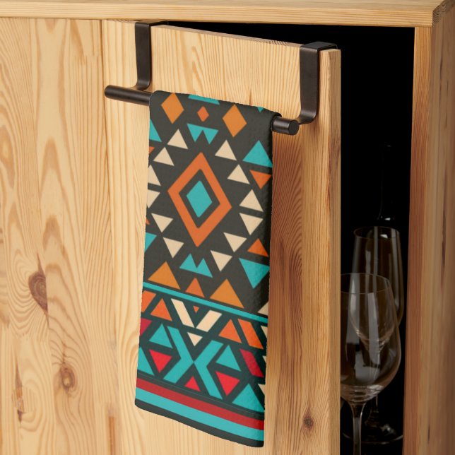 Linge De Cuisine Modern Geometric Southwest Style (Pliage en tiers)