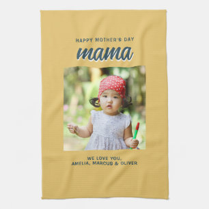 Linge De Cuisine Modern Mama Enfants Photo Fête des Mères