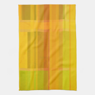 Linge De Cuisine Moderne Abstrait | Couleurs Citronnées Colorées
