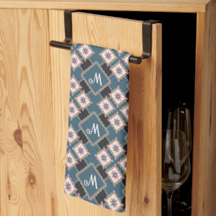 Linge De Cuisine Moderne Chic géométrique Motif de monographie flor