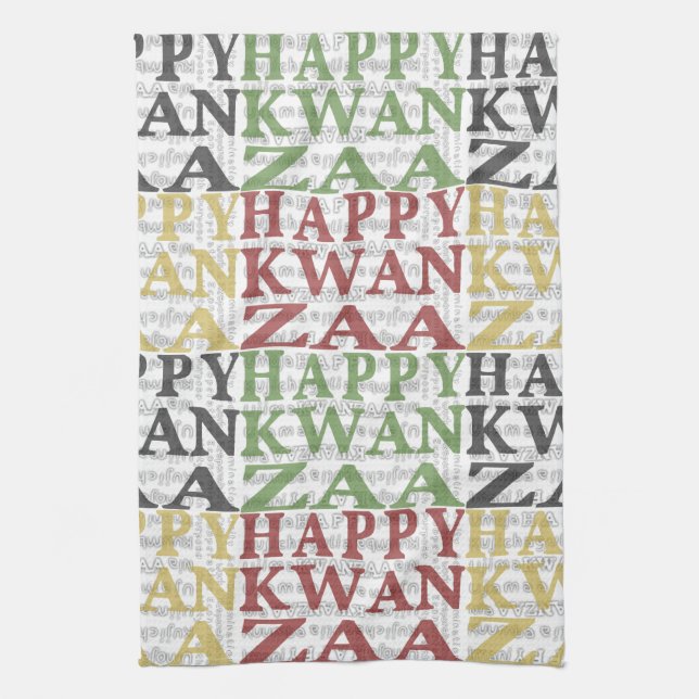 Linge De Cuisine Moderne Happy Kwanzaa (Vertical)