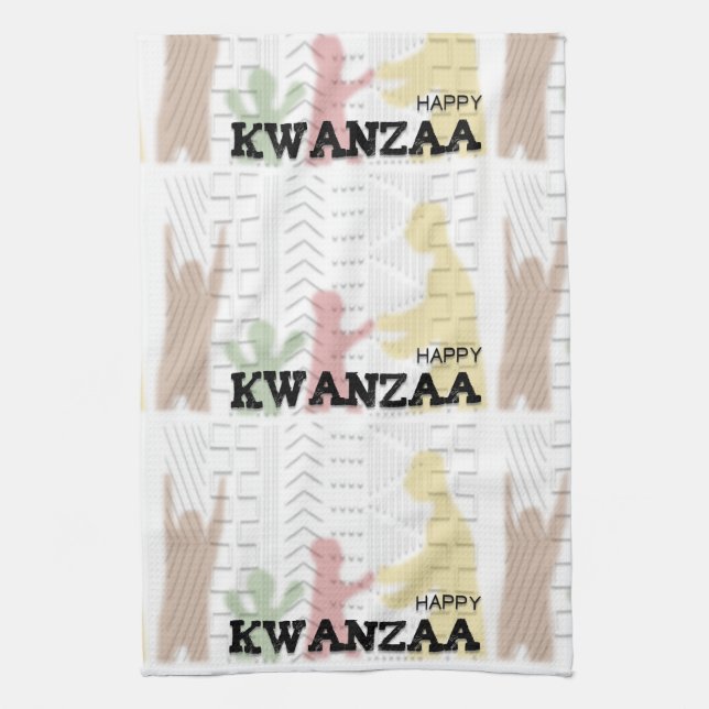 Linge De Cuisine Moderne Happy Kwanzaa (Vertical)