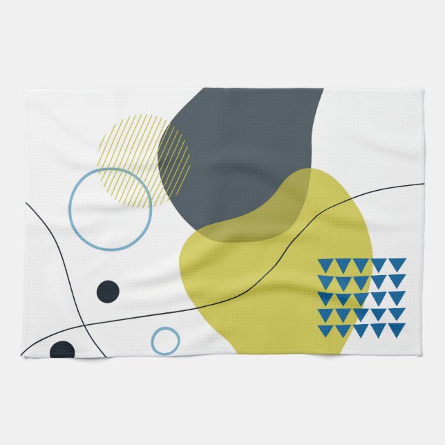 Linge De Cuisine Moderne, Memphis, cool, unique, illustration à la  (Horizontal)