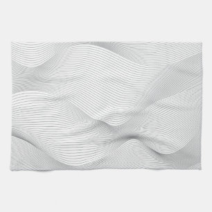 Linge De Cuisine Moderne, simple, cool, motif de vague de mouvement