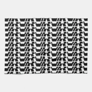 Linge De Cuisine Moderne, urbain, cool, audacieux motif géométrique