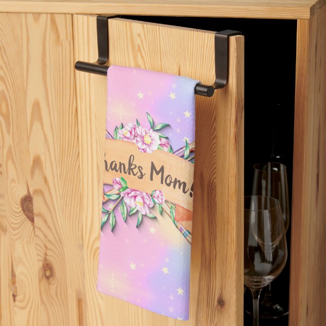 Linge De Cuisine Modifier le texte Ajouter le nom Boho Flèches Fleu (Pliage en tiers)