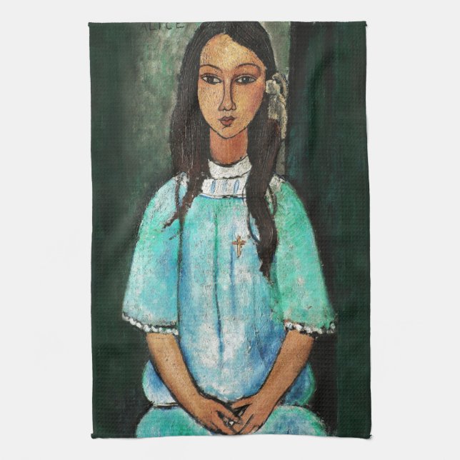 Linge De Cuisine Modigliani Alice Peinture d'Art Vintage (Vertical)