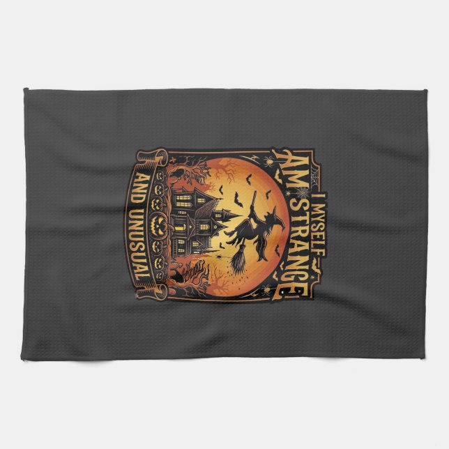 Linge De Cuisine Moi-même je suis une sorcière d'Halloween étrange  (Horizontal)