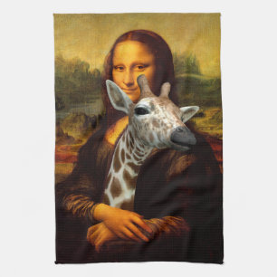 Linge De Cuisine Mona Lisa aime des girafes