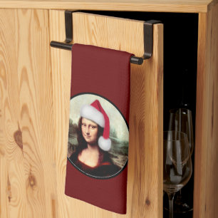 Linge De Cuisine Mona Lisa Chapeau de Père Noël Noël