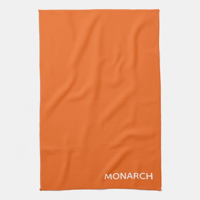 Linge De Cuisine Monarch butterfly orange color name (Vertical)