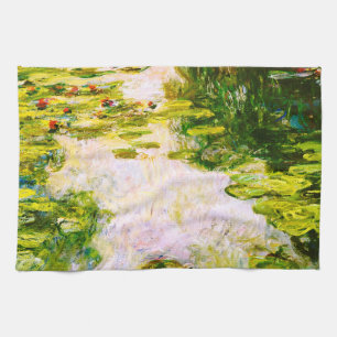 Linge De Cuisine Monet Water Lilies 1917-1919 Fine Art
