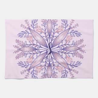 Linge De Cuisine monogramme botanique cottagecore boho rose floral