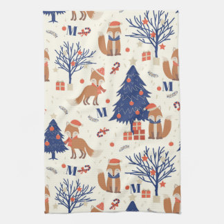 Linge De Cuisine Monogramme de Fox Cuties