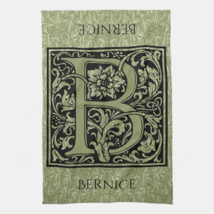 Linge De Cuisine Monogramme de lettre de la lettre B premier
