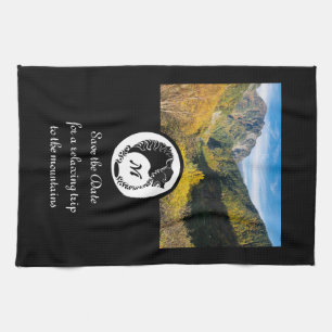 Linge De Cuisine Monogramme du loup noir de tribus Silhouette Laure