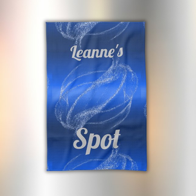 Linge De Cuisine Monogramme en métal brossé et Parties scintillant  (Créateur téléchargé)