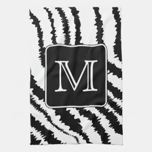 Linge De Cuisine Monogramme fait sur commande, copie animale de
