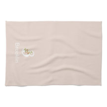 Monogramme initial beige botanique aquarelle