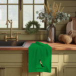Linge De Cuisine Monogramme initial botanique à l'aquarelle vert<br><div class="desc">Ajoutez une touche personnelle à votre cuisine avec cette jolie serviette verte ! Fabriquée à partir d'un tissu super absorbant, elle est parfaite pour tous vos besoins de cuisine. Qu'est-ce qui la rend encore plus spéciale ? Elle est personnalisée avec votre initiale et votre nom complet dans un beau monogramme,...</div>