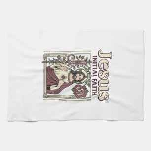 Linge De Cuisine Monogramme initial de Jésus Foi Monogramme initial