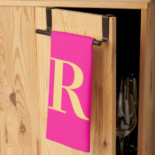 Linge De Cuisine Monogramme Moderne