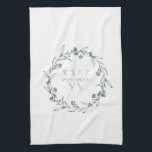 Linge De Cuisine Monogramme simple et élégant de germe de laurier f<br><div class="desc">Si vous avez besoin d'une personnalisation supplémentaire,  n'hésitez pas à m'envoyer un message sur yellowfebstudio@gmail.com .</div>