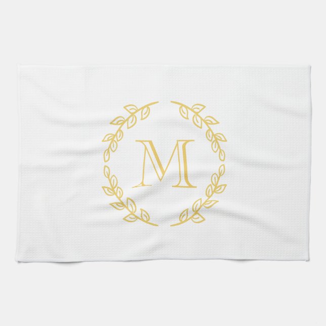 Linge De Cuisine Monogramme vintage (Horizontal)