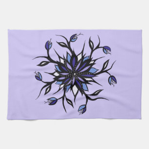 Linge De Cuisine Monstres Et Dents De Mandala Floral Gothique
