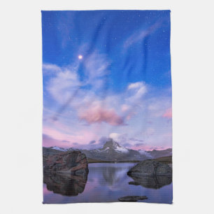Linge De Cuisine Montagnes   Matterhorn & Lake Stellisee