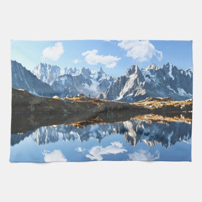 Linge De Cuisine Montagnes | Mont Blanc Massif, France (Horizontal)