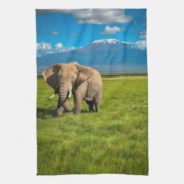 Linge De Cuisine Montagnes | Mont Kilimandjaro Tanzanie, Afrique (Vertical)
