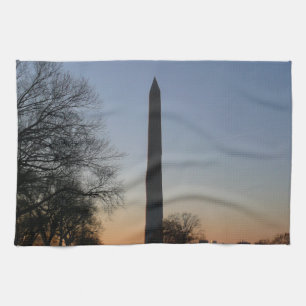 Linge De Cuisine Monument Washington au coucher du soleil à DC