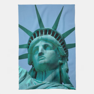 Linge De Cuisine Monuments Statue de Liberty Face