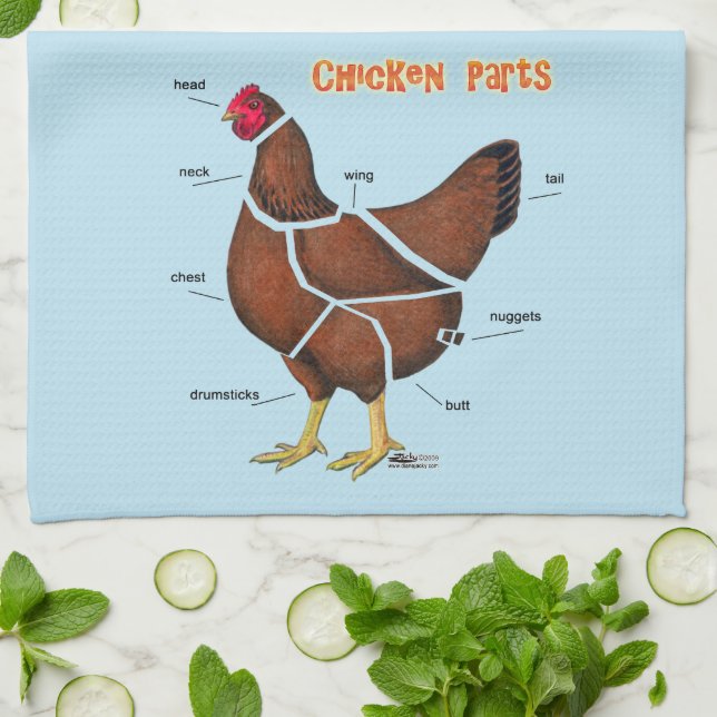 Linge De Cuisine Morceaux de poulet (Plié)