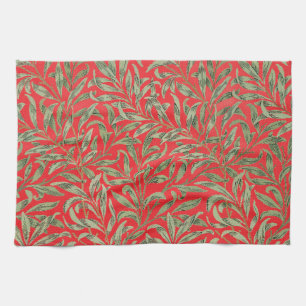 Linge De Cuisine Morris - Saule d'antiquité feuilles & Branches Mot