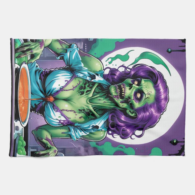 Linge De Cuisine Morsures de zombie : Créations culinaires Déplaisa (Horizontal)