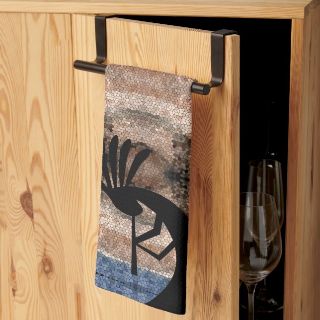 Linge De Cuisine Mosaïque du désert sud-ouest de Kokopelli (Pliage en tiers)