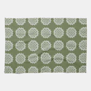 Linge De Cuisine Moss Mandala