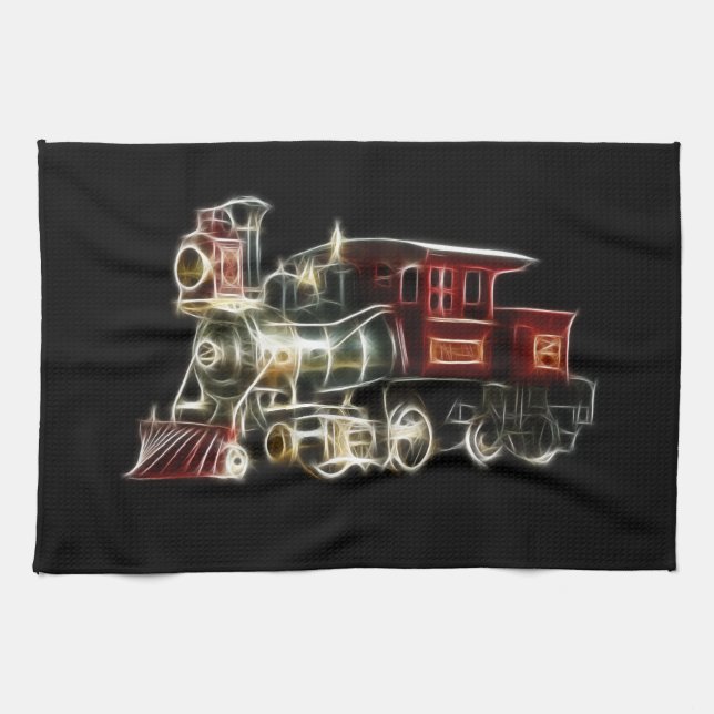 Linge De Cuisine Moteur locomotif de train de vapeur (Horizontal)