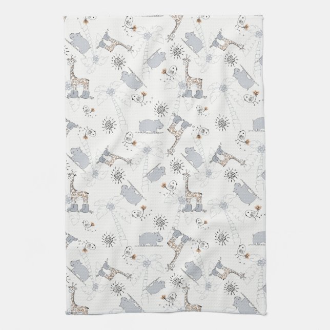 Linge De Cuisine motif 2 de griffonnage (Vertical)